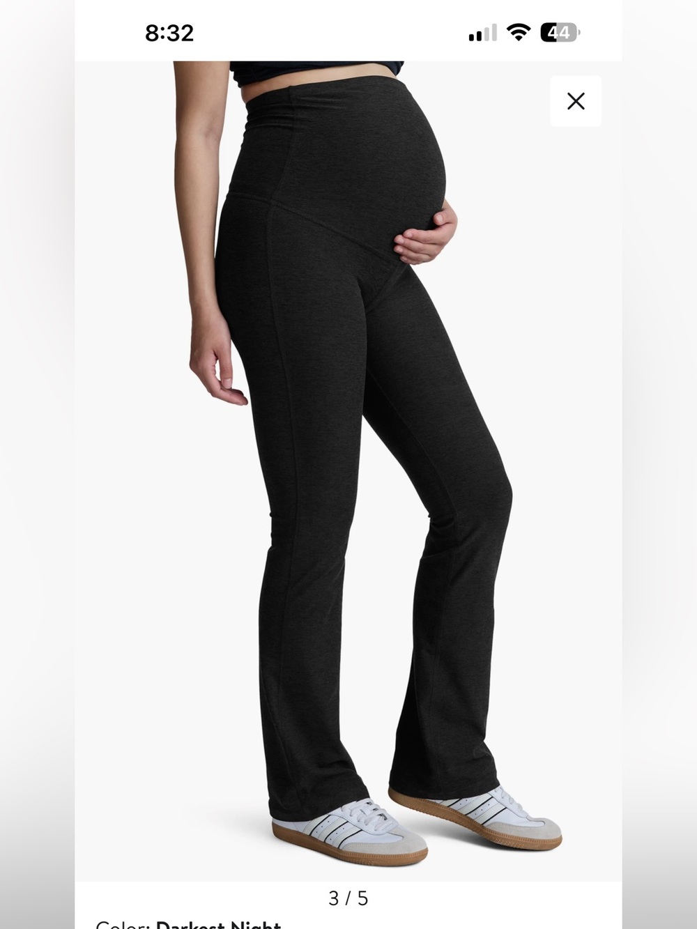 Nwt Beyond yoga Maternity Flared Pants in Darkest Night -price is firm !